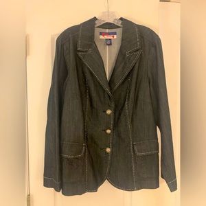 Denim Jacket with Beautiful silver buttons